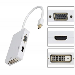 تبدیل مینی دیسپلی به کمبو DVI/VGA/HDMI مارک دی نت
