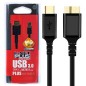 کابل هارد تایپ سی به USB3 60 سانت کی نت پلاس KP-C2008