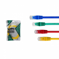 فروش عمده کابل شبکه cat5e کی نت,دارای روکش PVC,پخش عمده پچ کورد 20 متری برند کی نت