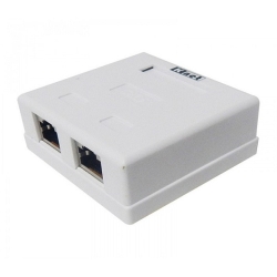 خرید عمده کیستون باکس دو پورت cat6 STP مارک کی نت,قیمت همکاری کیستون باکس دو پورت کت سیکس شیلدار کی نت,مشخصات فنی کیستون باکس دو