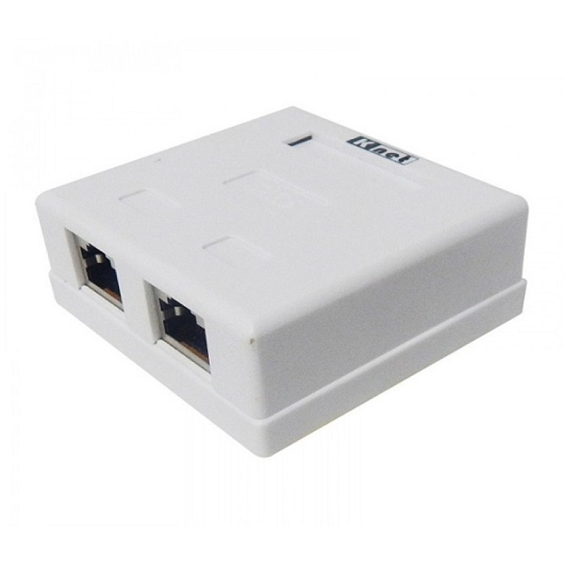 خرید عمده کیستون باکس دو پورت cat6 STP مارک کی نت,قیمت همکاری کیستون باکس دو پورت کت سیکس شیلدار کی نت,مشخصات فنی کیستون باکس دو