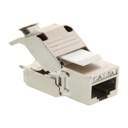 خرید عمده کیستون کت شش ای شیلدار 180درجه برند کی نت,مشخصات کیستون 180 درجه cat6aشیلدار کی نت,خرید همکاری کیستون کت سیکس ای شیلدا