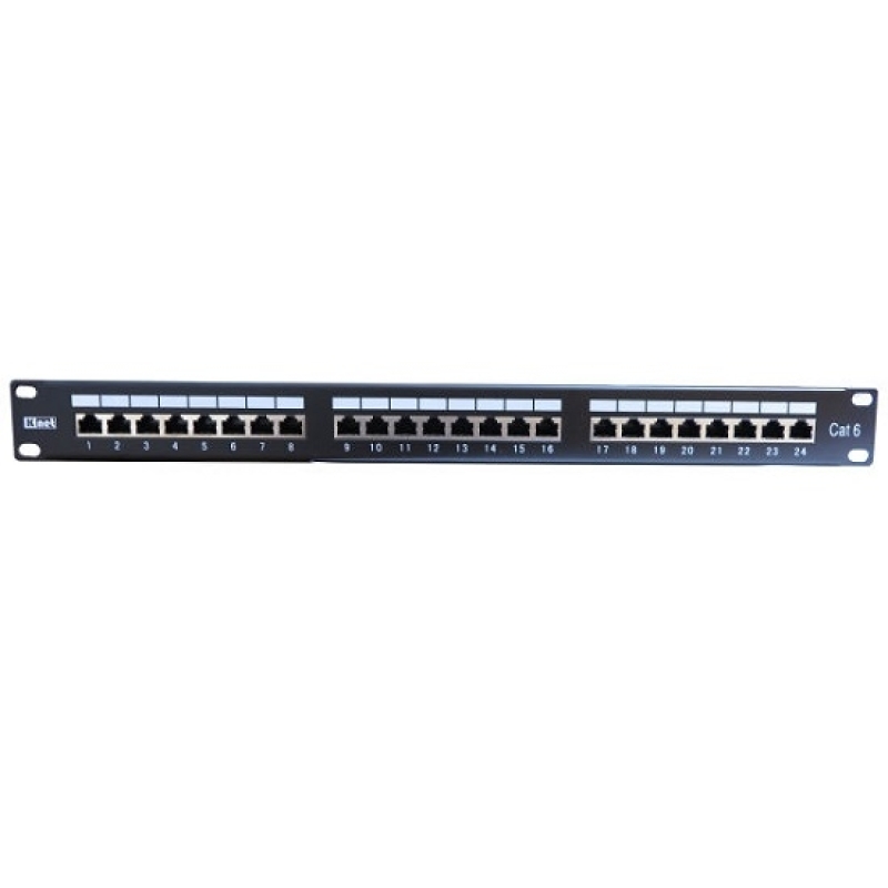خرید عمده پچ پنل 24 پورت کیستون دار cat6شیلدار برند کی نت,خرید انلاین پچ پنل کیستون دار 24 پورت کت سیکس شیلدار برند کی نت, مشخصا
