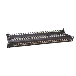 پچ پنل 24 پورت همراه با کیستون Cat6A STP کی نت K-N1122