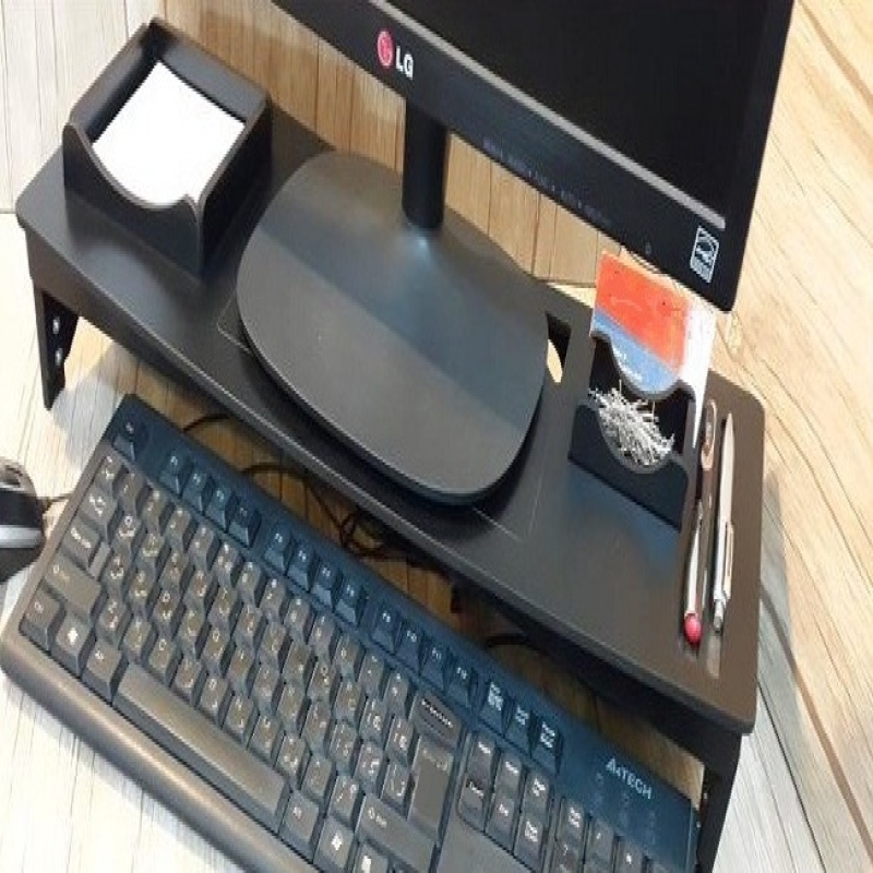 یر مانیتوری چوبی,میز مانیتور,پایه مانیتور تنظیم ارتفاع