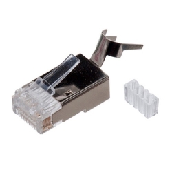 خرید عمده سوکت شبکه RJ45 Cat7 SFTP  , فروش آنلاین کانکتور شبکه Cat7 شانه دار,کانکتور شبکه دم دار کت سون 