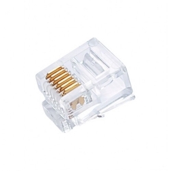 فروش عمده کانکتور RJ11, قیمت همکاری سوکت تلفن , سوکت تلفن معمولی