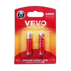 باطری نیم قلمی آلکالاین VEVO