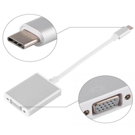 تبدیل  تایپ سی به VGA مارک دی نت