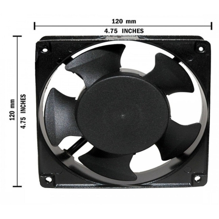 فن 12 سانتی 220 ولت فلزی مخصوص رک
