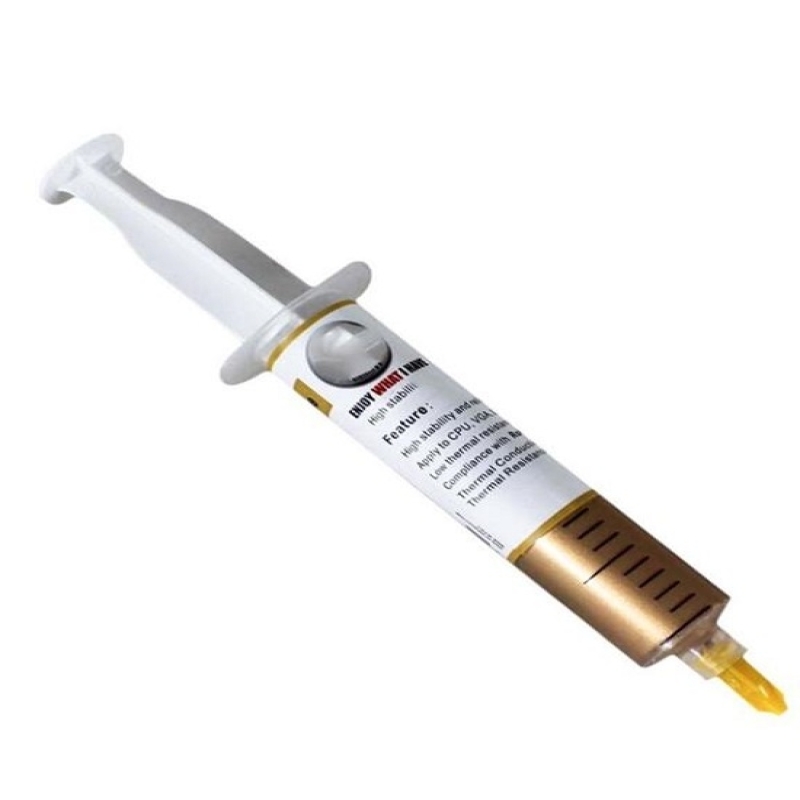 خرید عمده خمیر سیلیکون سی پی یو طلایی بزرگ, قیمت خمیر سیلیکون طلایی سرنگی, خمیر سیلیکون چیست