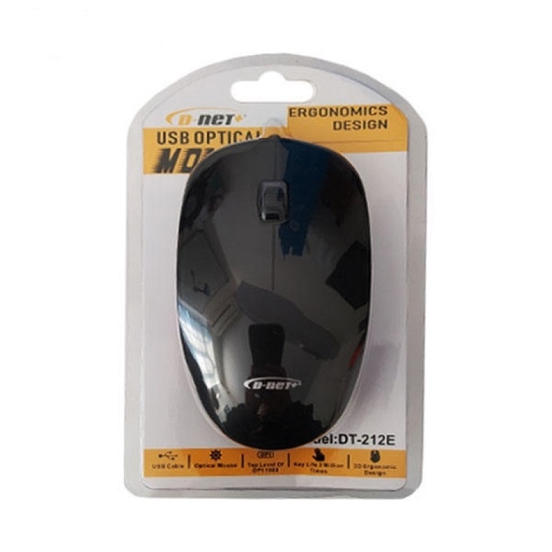 خرید عمده موس باسیم 212 دی نت , قیمت موس سیم دار دی نت , موس DT-212E مارک دی نت