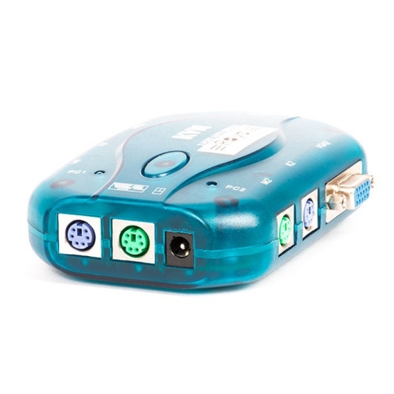 خرید عمده KVM 2Port PS2, قیمت همکاری کی وی ام سوئیچ  2 پورت با پورت PS2, اتصال کامپیوتر یه کیبرد وموس