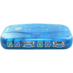 کی وی ام سوئیچ,اتصال 4 پی سی به یک مانیتور,KVM SWITCH 4 PORT