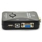 کی وی ام سوییچ  VGA دو پورت USB دستی دی نت