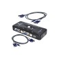کی وی ام سوییچ  VGA چهار پورت USB دستی دی نت
