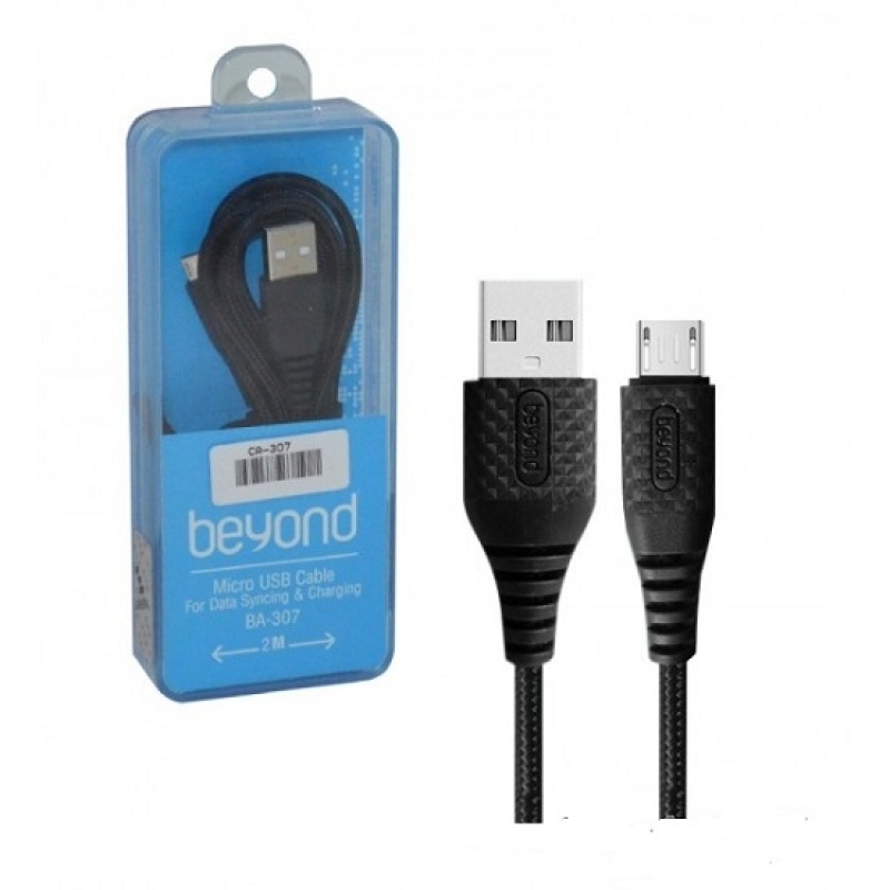 خرید عمده کابل تبدیل یو اس بی به میکرو یو اس بی بیاند , قیمت کابل شارژ گوشی موبایل و تبلت , کابل شارژ میکرو یو اس بی بیاند مدل B