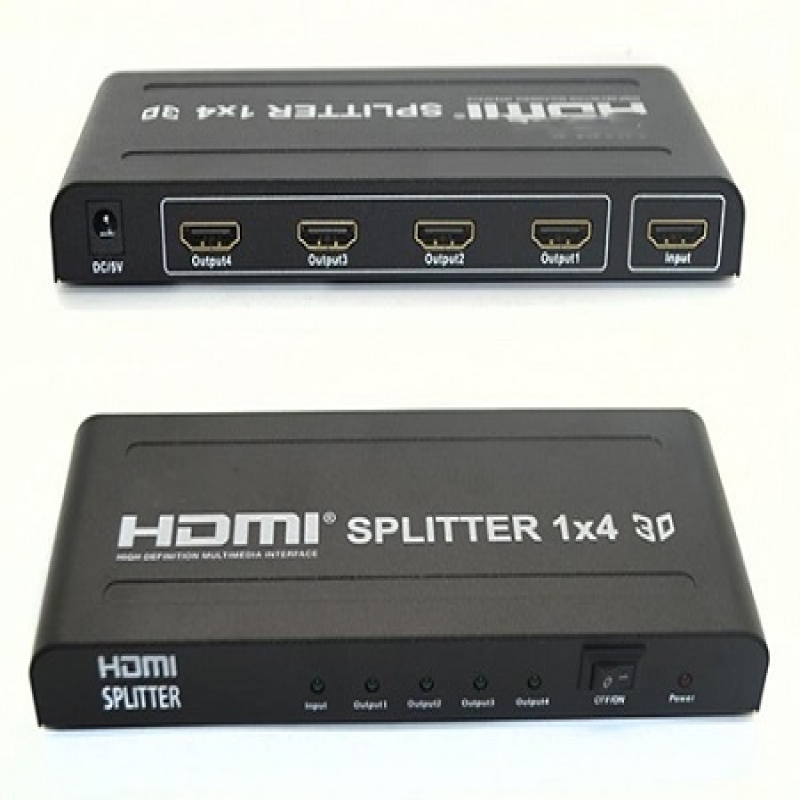 خرید عمده اسپلیتر یک به چهار  HDMI 4K دی نت,فروش همکاری اسپلیتر یک به 4 اچ دی ام ای دی نت,اسپلیتر جهار پورت اچ دی ام ای فورکی