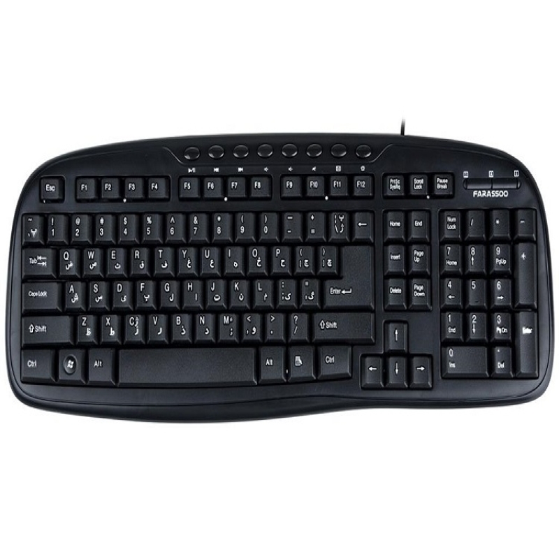 خرید عمده کیبورد سیم دار 6990 فراسو , قیمت کیبورد با سیم 6990 فراسو , کیبورد سیم دار 6990 فراسو