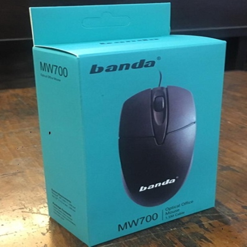 فروش همکاری موس با سیم باندا مدل MW700, خرید عمده موس سیم دار MW700 باندا, خرید عمده موس کابلی MW700 باندا