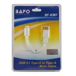 خرید کابل تبدیل تایپ سی به USB3 بافو مدلBF-H387 به طول 1.5 متر, فروش کابل تبدیل تایپ سی به یو اس بی تری بافو , تبدیل تایپ سی به 