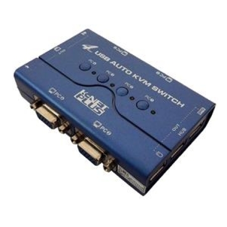KVM سوییچ VGA چهار پورت USB کی نت پلاس مدل KPU624