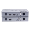 فروش همکاری اکستندر HDMI با قابلیت انتقال کیبورد و موس,قیمت عمده افزایش دهنده 120 متر HDMI,خرید عمده اکستندر HDMI KVM 120 متر وی