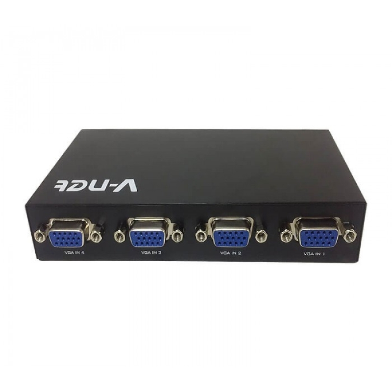 سوئیچ چهار پورت VGA برای اتصال 4 کامپیوتر به 1 مانیتور,خرید عمده سوئیچ 4 پورت VGA وی نت,اتصال چهار کامپیوتر به یک مانیتور,سوئیچ 