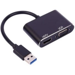 تبدیل یو اس بی به و جی ای ,تبدیل یو اس بی به اچ دی ام آی  , USB3 TO VGA HDMI