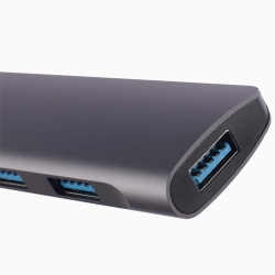 هاب تایپ سی کی نت با 4 پورت USB ,خرید هاب کی نت مدل اس3 ,هاب یو اس بی کی نت مدل S3