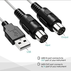 کابل تبدیل USB به MIDI مارک منصار
