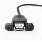 کابل افزایش USB پیچ خور 30 سانت