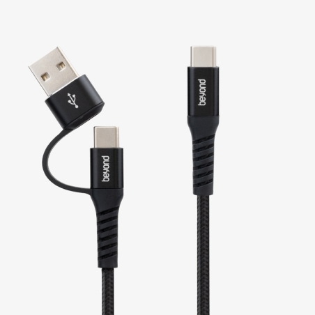 کابل دوکاره تایپ سی به یو اس بی و تایپ سی بیاند bcuc551, خرید عمده کابل تبدیل usb به type c, کابل تبدیل دوکاره بیاند551