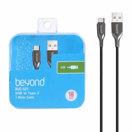 کابل تبدیل فست شارژ usb به تایپ سی بیاند مدل BUC-521