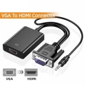 قیمت خرید عمده آداپتور vga به hdmi, مشخصات کابل vga to hdmi with audio, قیمت مبدل vga to hdmi با صدا