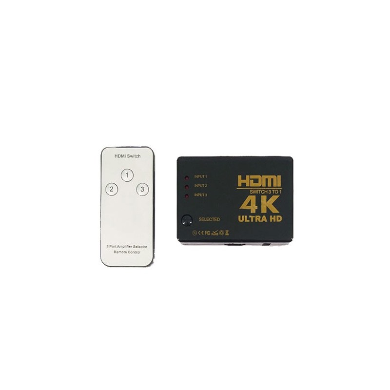 خرید عمده سوئیچ HDMI سه پورت کنترل دار مارک دی نت