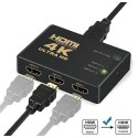 خرید عمده سوئیچ HDMI سه پورت کنترل دار مارک دی نت