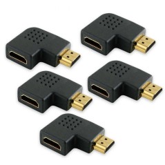تبدیل نر به ماده HDMI نود درجه ,خرید عمده تبدیل چپقی HDMI نود درجه تخت