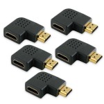 تبدیل نر به ماده HDMI 90 درجه تخت