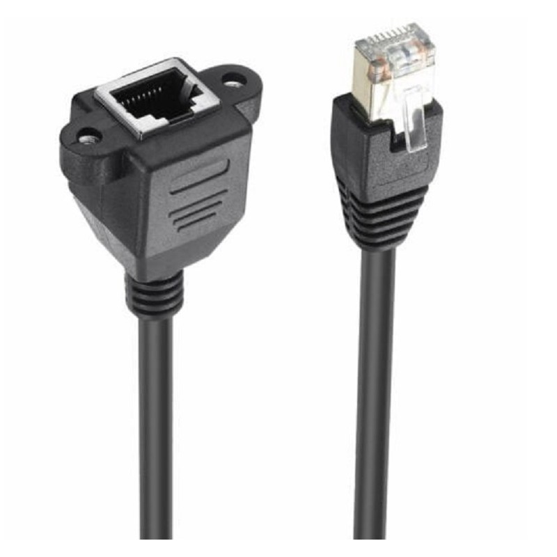 کابل افزایش روپنلی شبکه یک متری ,کابل روپنلی نر به ماده پیچ خور