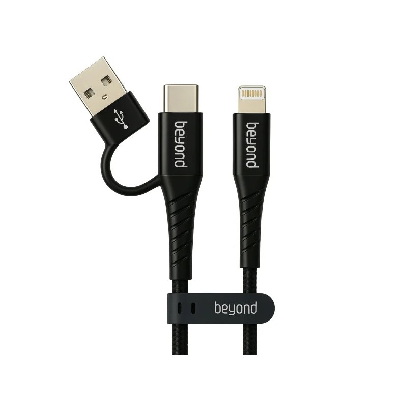 خرید کابل شارژ تایپ سی به آیفون دو کاره بیاند مدل بی بیاند BCUL551