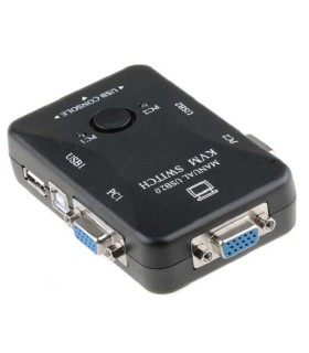 کی وی ام سوئیچ دو پورت وی جی ای برای متصل شدن چند سیستم کامپیوتر بهم دیگر