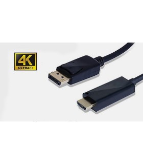 قیمت تبدیل دیسپلی پورت به اچ دی ام آی با کیفیت4k به متراژ 1.8 متر