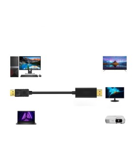 خرید عمده کابل تبدیل  دیسپلی پورت به اچ دی ام آی باکیفیت 4k مارک منصار