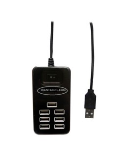 قیمت همکاری هاب یو اس بی دارای هفت پورت یو اس بی
