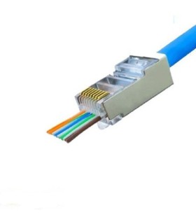 خرید سوکت open End cat6 RJ45 فلزی دی نت