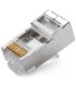 فروش عمده کانکتور شبکه RJ45 فلزی , قیمت سوکت شبکه فلزی RJ45