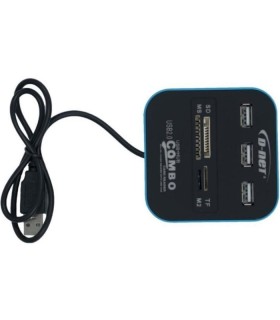 خرید عمده هاب USB2 و رم ریدر COMBO دی نت