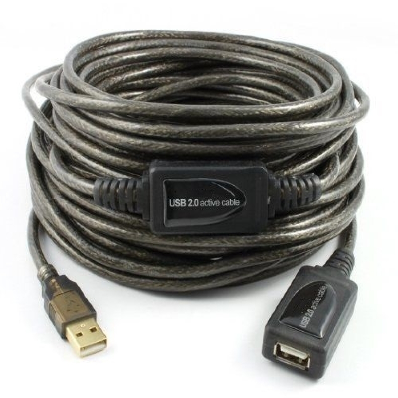 خرید عمده کابل افزایش طول یو اس بی برددار ده متری دی نت,کابل افزایش شیلددار یو اس بی ده متری دی نت,کابل USB افزایش 10 متری مدار 