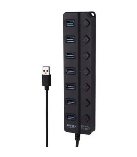 قیمت همکاری هاب 7 پورت usb3 کلیدار ارزان , هاب 7 پورت یو اس بی تری برای اتصال کیبورد و موس